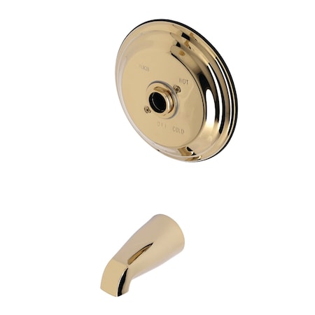 Kingston Brass KB3632TTLH Tub Trim Only W/out Handle, Polished Brass KB3632TTLH